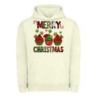 Pigment Pistachio Merry Christmas cupcakes Urban Hoodie - NancyCooperArtShop