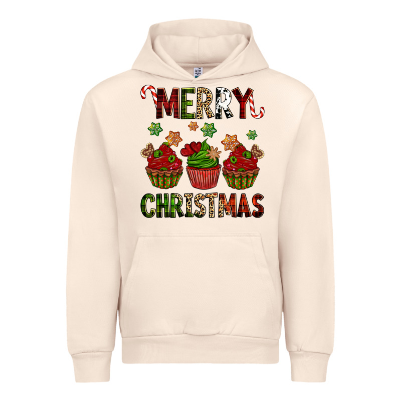 Merry Christmas Cupcakes Urban Hoodie by NancyCooperArtShop | Teevron