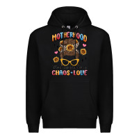 Black motherhood the perfect mix of chaos and love Premium Hoodie - MaliasSmallBusiness