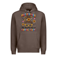 Coffee motherhood the perfect mix of chaos and love Premium Hoodie - MaliasSmallBusiness
