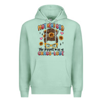 Seafoam motherhood the perfect mix of chaos and love Premium Hoodie - MaliasSmallBusiness