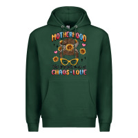 Sports Green motherhood the perfect mix of chaos and love Premium Hoodie - MaliasSmallBusiness