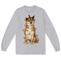 Moon Dust christmas lights shiba inu Long Sleeve Tee - RanaPortraitStore