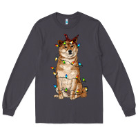 Christmas Lights Shiba Inu Long Sleeve Tee | Teevron