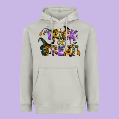 Trick Or Treat Heavyweight Hoodie Designed By Bundleandbundleshop