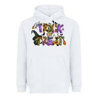 White trick or treat Heavyweight Hoodie - BundleAndBundleShop
