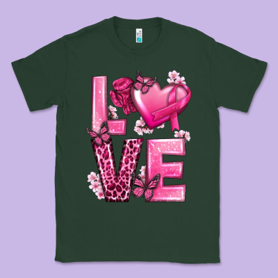 Love Cancer With Heart Classic Tee Designed By Texasbilliewilder