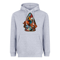 Heather Grey arrowhead rodeo Heavyweight Hoodie - JahusDesignShop