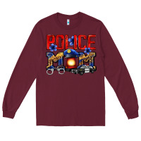 Burgundy police mom Long Sleeve Tee - Zillion Design Studio