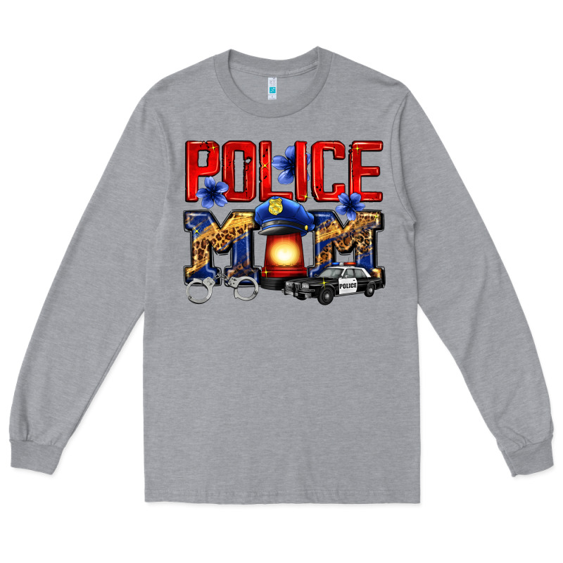 Police Mom Long Sleeve Tee by Zillion Design Studio | Teevron