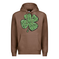 Chestnut leopard shamrock Premium Hoodie - MaliasSmallBusiness