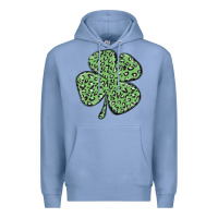 Colony Blue leopard shamrock Premium Hoodie - MaliasSmallBusiness