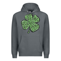Rock leopard shamrock Premium Hoodie - MaliasSmallBusiness