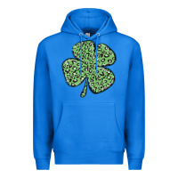 True Royal leopard shamrock Premium Hoodie - MaliasSmallBusiness