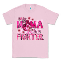 Bubblegum Pink My Mama Is a Fighter with Ribbon Classic Tee - texasbilliewilder