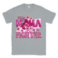 Heather Grey My Mama Is a Fighter with Ribbon Classic Tee - texasbilliewilder