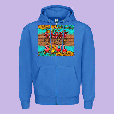 Sassy Little Soul Zipper Hoodie Designed By Hra Design Shop