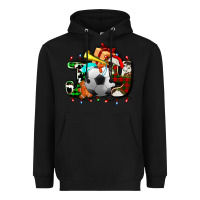 Black joy with soccer element and Christmas Heavyweight Hoodie - AdoDesignShop