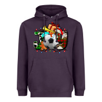 Plum joy with soccer element and Christmas Heavyweight Hoodie - AdoDesignShop