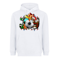 White joy with soccer element and Christmas Heavyweight Hoodie - AdoDesignShop