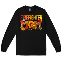 Black firefighter mom Long Sleeve Tee - Zillion Design Studio