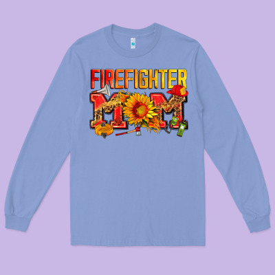 Firefighter Mom Long Sleeve Tee Designed By Zillion Design Studio