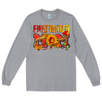 Heather Grey firefighter mom Long Sleeve Tee - Zillion Design Studio