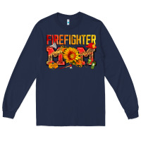 Navy firefighter mom Long Sleeve Tee - Zillion Design Studio
