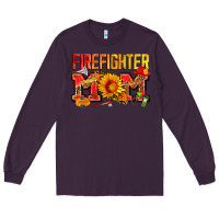 Plum firefighter mom Long Sleeve Tee - Zillion Design Studio