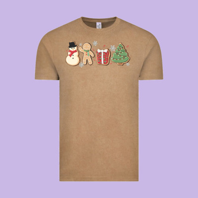 Vintage Tee christmas gingerbread cookies