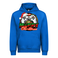 Cobalt Gamer Merry Christmas Urban Hoodie - NancyCooperArtShop