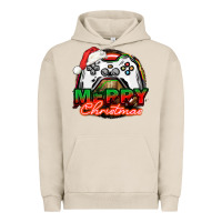 Pigment French Oak Gamer Merry Christmas Urban Hoodie - NancyCooperArtShop