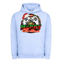 Pigment Grape Ice Gamer Merry Christmas Urban Hoodie - NancyCooperArtShop