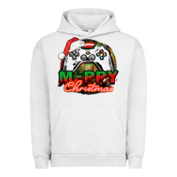Pigment Lunar Rock Gamer Merry Christmas Urban Hoodie - NancyCooperArtShop
