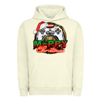 Pigment Pistachio Gamer Merry Christmas Urban Hoodie - NancyCooperArtShop
