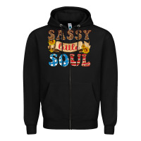 Black sassy little soul Zipper Hoodie - HRA Design Shop