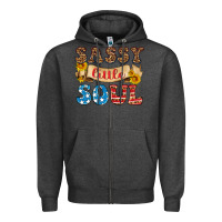 Charcoal Heather sassy little soul Zipper Hoodie - HRA Design Shop