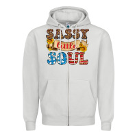 Dove Grey sassy little soul Zipper Hoodie - HRA Design Shop