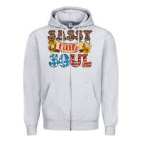 Heather Grey sassy little soul Zipper Hoodie - HRA Design Shop