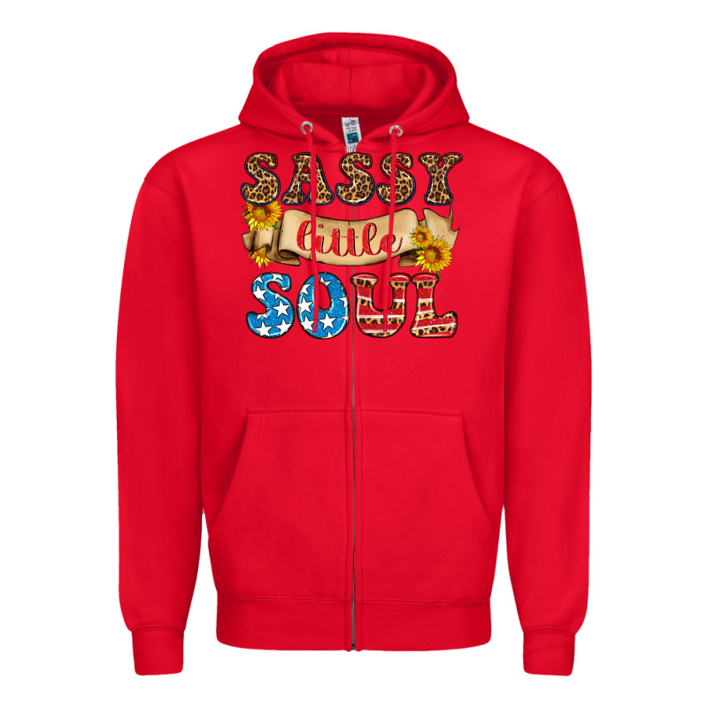 Sassy Little Soul Zipper Hoodie by HRA Design Shop | Teevron