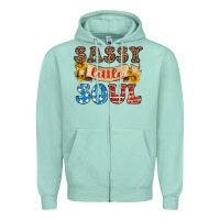 Seafoam sassy little soul Zipper Hoodie - HRA Design Shop