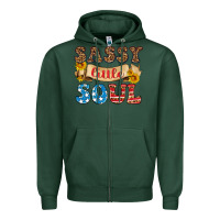 Sports Green sassy little soul Zipper Hoodie - HRA Design Shop