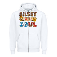 White sassy little soul Zipper Hoodie - HRA Design Shop