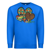 True Royal autism hearts leopard cowhide Premium Sweatshirt - Artiststas