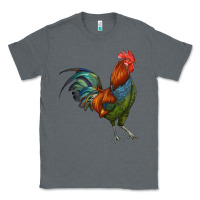 Charcoal Heather rooster Classic Tee - RanaPortraitStore