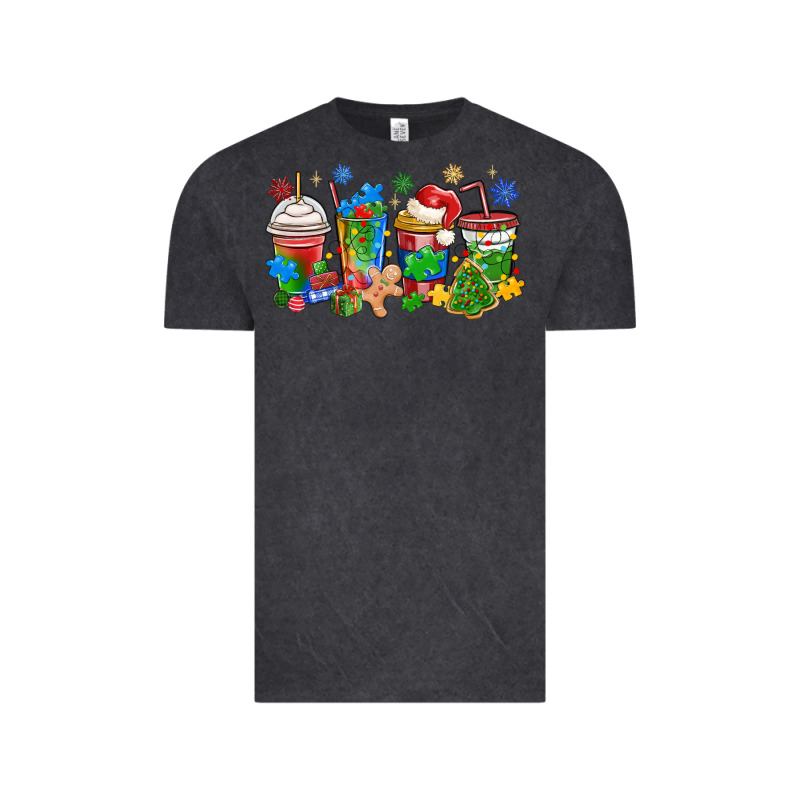 Autism Awareness Christmas Coffee Vintage Tee by MaliasSmallBusiness | Teevron