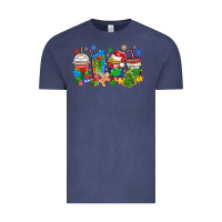 Vintage Denim autism awareness christmas coffee Vintage Tee - MaliasSmallBusiness