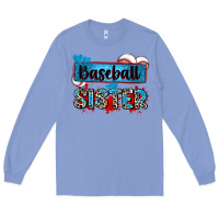 Colony Blue baseball sister with leopard Long Sleeve Tee - Zillion Design Studio