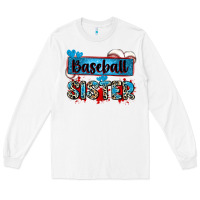 White baseball sister with leopard Long Sleeve Tee - Zillion Design Studio