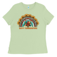 Matcha happy thanksgiving rainbow Ladies Tee - BarkalooDesign